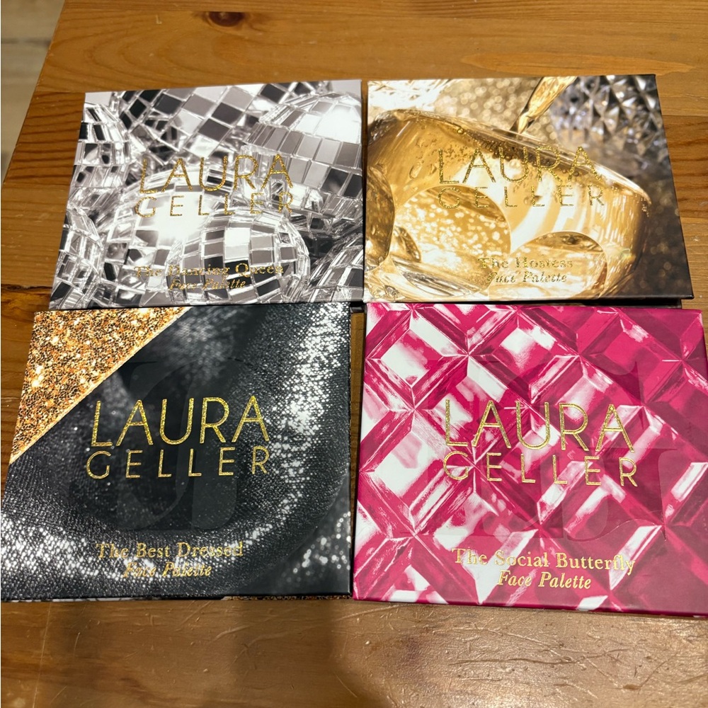 Laura Geller Party in a Palette Set in Gold, Pink, Black, and Silver
